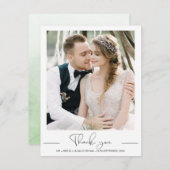 Moderne minimalistische fotobruiloft - Hartelijk d (Voorkant / Achterkant)