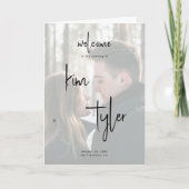 Moderne, minimalistische fotobruiloft programma (Voorkant)