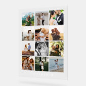 Moderne minimalistische fotogalerij bruiloft acryl bord (Hoek)