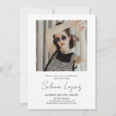 Moderne minimalistische fotograafpartij 2 kaart (Achterkant)