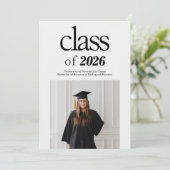 Moderne minimalistische fotograafpartij kaart (Staand voorkant)