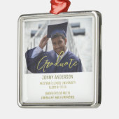 Moderne, minimalistische foto's en scripts metalen ornament (Links)