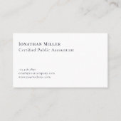 Moderne Minimalistische Gecertificeerde Publieke A Visitekaartje (Voorkant)