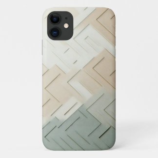 Moderne Minimalistische Geometrische Doolhof - Ele iPhone 11 Hoesje