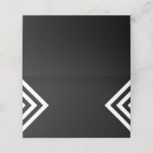 Moderne minimalistische geometrische zwart-wit (Buitenkant ongevouwen)