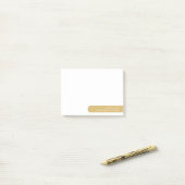 Moderne minimalistische gepersonaliseerde briefpap post-it® notes (Op bureau)
