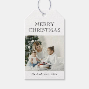 Moderne Minimalistische Gepersonaliseerde Kerstvak Cadeaulabel