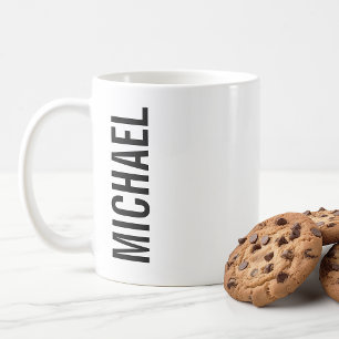Moderne Minimalistische Gepersonaliseerde Naam Koffiemok