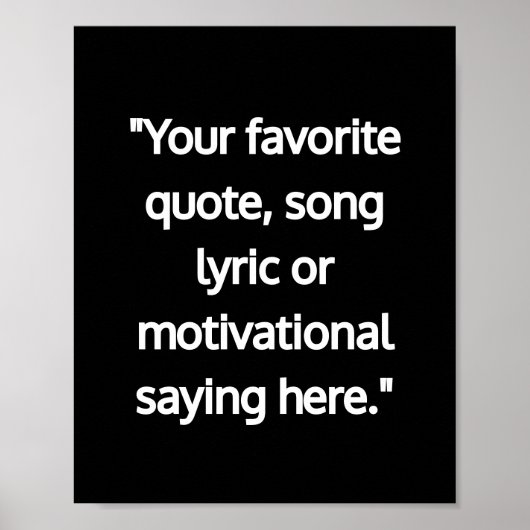 Moderne minimalistische gepersonaliseerde offerte poster (Voorkant)