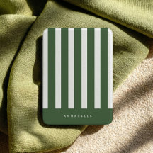 Moderne Minimalistische Gestreepte Olijfgroene Aan