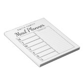 Moderne minimalistische gezinsplanning notitieblok (Schuin)