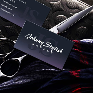 Moderne minimalistische gigantische initialen visitekaartje