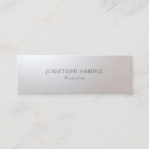 Moderne Minimalistische Glamour Stijlvolle Eenvoud Mini Visitekaartje
