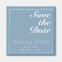 Moderne minimalistische gletsjer Blue & White Save