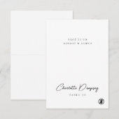 Moderne minimalistische glutenvrije bruiloft plaat kaart (Voorkant / Achterkant)