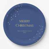 Moderne minimalistische gouden Confetti Vrolijk Ke Papieren Bordje (Voorkant)