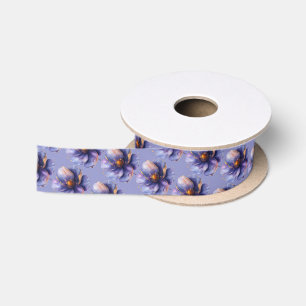 Moderne Minimalistische Gouden en Paarse Huwelijk  Lint