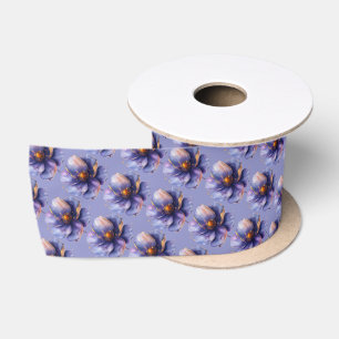 Moderne Minimalistische Gouden en Paarse Huwelijk  Lint