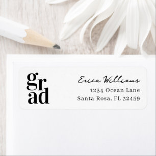 Moderne Minimalistische Grad Script Etiket