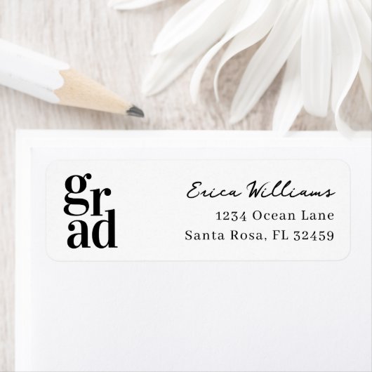 Moderne Minimalistische Grad Script Etiket (Insitu)