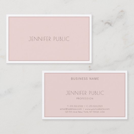 Moderne, minimalistische grafische vormgeving in l visitekaartje (Voorkant / Achterkant)