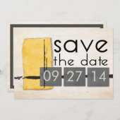 Moderne minimalistische Grijs Bespaar de Datum Save The Date (Voorkant / Achterkant)