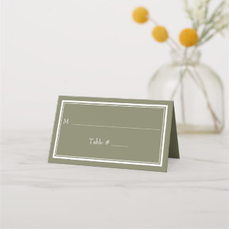 Moderne Minimalistische Groene Trouwrand