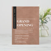 Moderne minimalistische Grote opening van Rustic K Kaart (Staand voorkant)