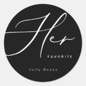 Moderne minimalistische haar favoriete Sticker voo (Voorkant)