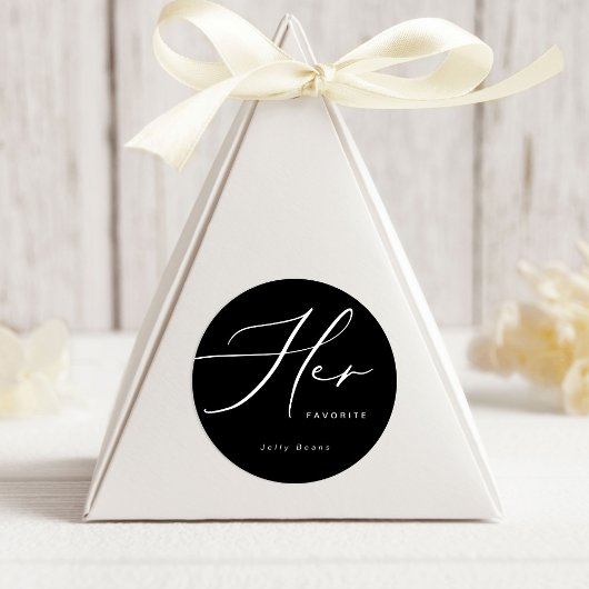 Moderne minimalistische haar favoriete Sticker voo