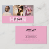 Moderne minimalistische haarstylist visitekaartje (Voorkant / Achterkant)