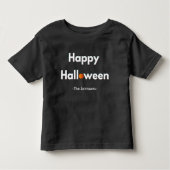 Moderne minimalistische Halloween – gepersonalisee Kinder Shirts (Voorkant)