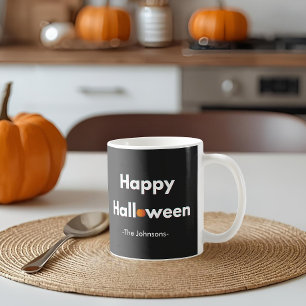Moderne minimalistische Halloween – gepersonalisee Koffiemok