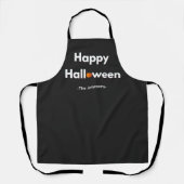 Moderne minimalistische Halloween – gepersonalisee Schort (Voorkant)