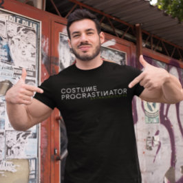 Moderne minimalistische Halloween kostuum uitstell Tri-Blend Shirt