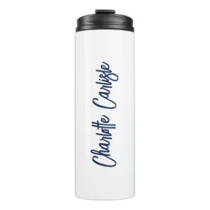 Moderne Minimalistische Handgeschreven Script Thermosbeker