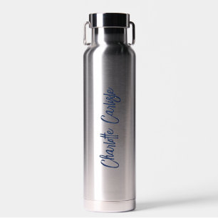 Moderne Minimalistische Handgeschreven Script Waterfles