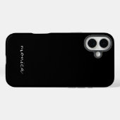 Moderne Minimalistische Handgeschreven Script Zwar Case-Mate iPhone Case (Achterkant (horizontaal))