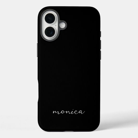 Moderne Minimalistische Handgeschreven Script Zwar Case-Mate iPhone Case (Achterkant)