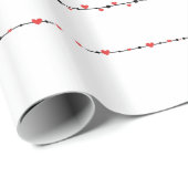 Moderne minimalistische harten cadeaupapier (Rol Hoek)