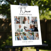 Moderne Minimalistische Herdenkingscustom Foto Col Poster