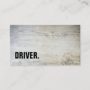 Moderne Minimalistische Houten Driver Professionee Visitekaartje