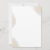 Moderne minimalistische Initiaal bruiloft Kaart (Achterkant)