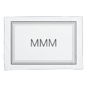 Moderne minimalistische Initialen voor echtgenote  Kussensloop (Voorkant-Rechts)