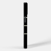 Moderne minimalistische Initialen zwart Case-Mate iPhone Case (Achterkant / Rechts)