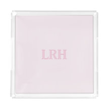 Moderne Minimalistische Initiële Roze Monogram