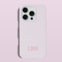 Moderne Minimalistische Initiële Roze Monogram