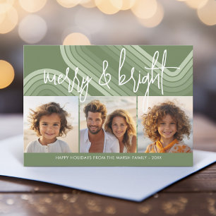Moderne Minimalistische Juniper Shades - Merry & B Feestdagenkaart