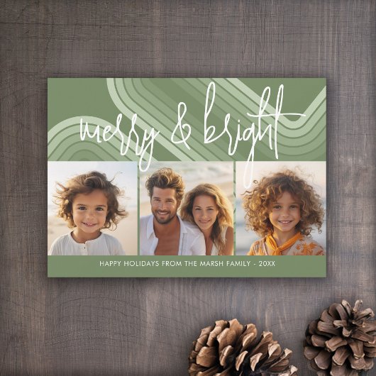 Moderne Minimalistische Juniper Shades - Merry & B Feestdagenkaart