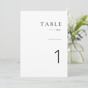 Moderne Minimalistische Kaart van het Aantal van d